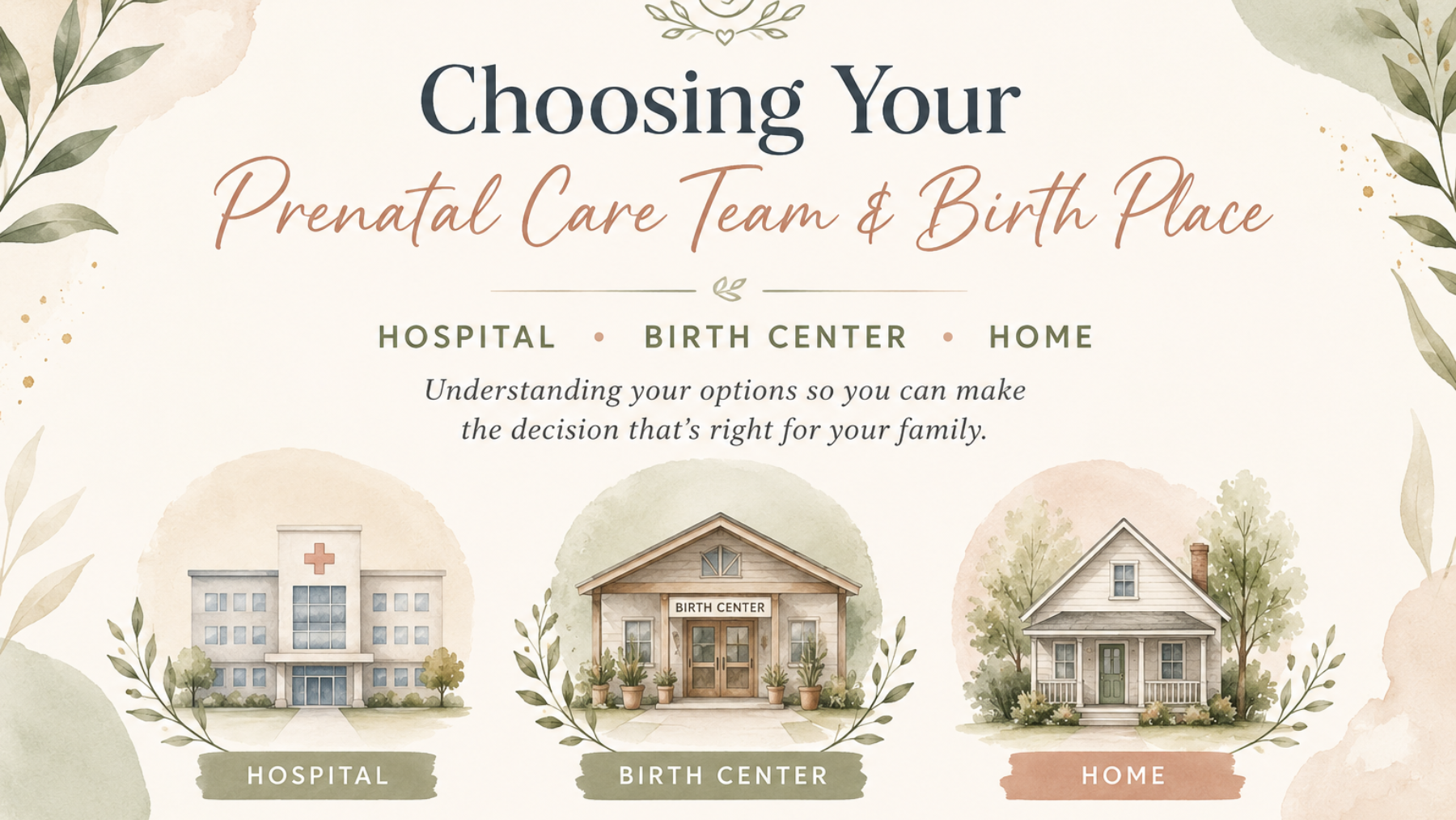 Choosing Your Prenatal Care Team & Birth Place: A Guide for Expectant Parents